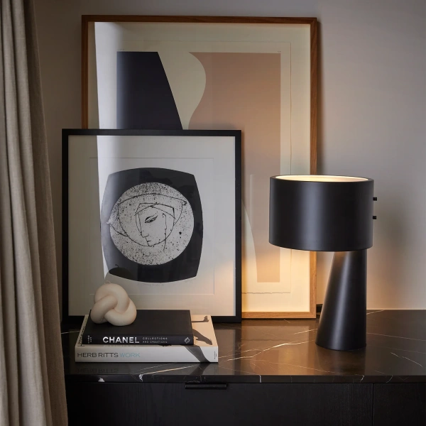 Table lamp Zentra Black E27