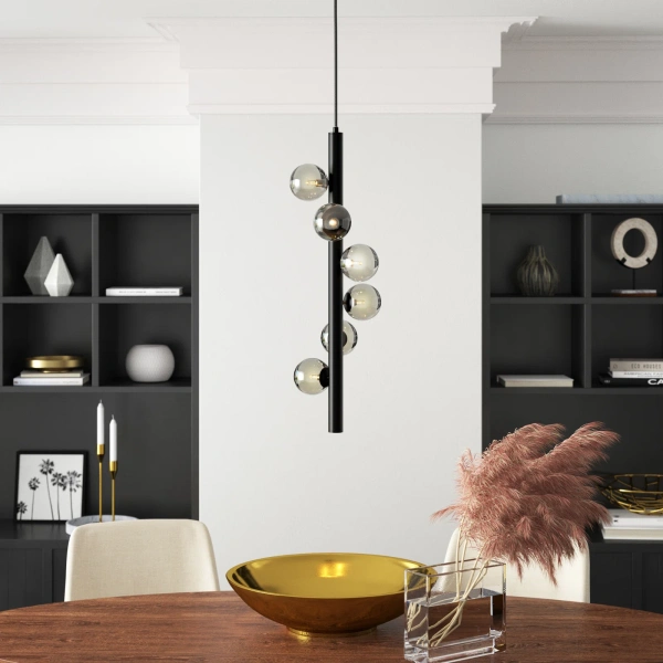 Pendant lamp Midday 6L Drop BLK Pendant lamp Midday 6L Drop BLK