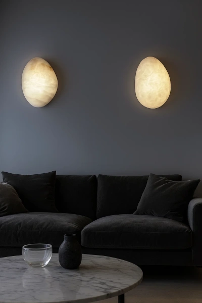 Wall light Ateca Alabaster Spanish Marble LED 7W 3CCT BRS