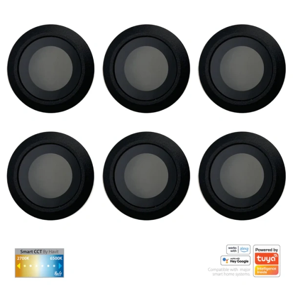 Deck lights FLAME DIY KIT 12V LED HV2826CCT-BLK CCT WIFI BLK