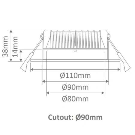 Downlight DECO-13-RND-WHT 20420