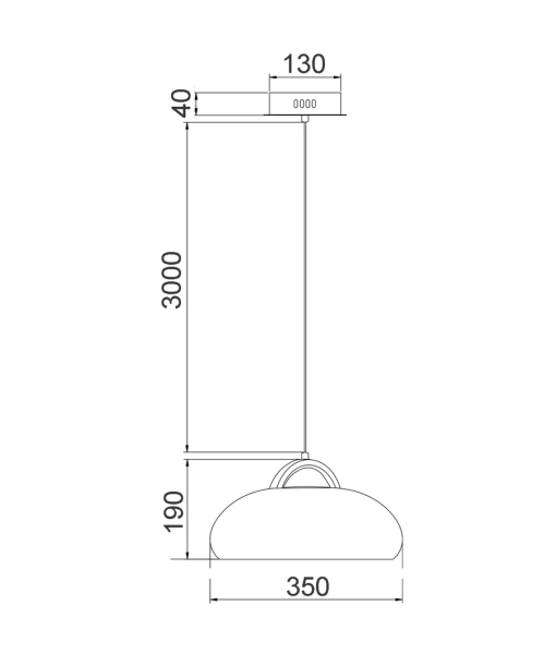 Pendant lamp Kupol 3 LED 3CCT 8W D35 BRS Pendant lamp Kupol 3 LED 3CCT 8W D35 BRS