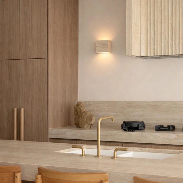 Wall lamp Wisp Cube Travertine G9 NT