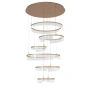 Pendant lamp Lando 6 ring LED 180W 3CCT GL