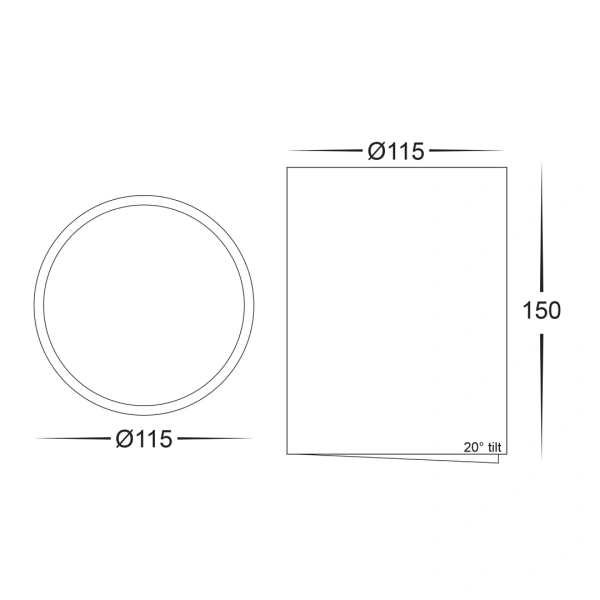 Surface downlight Nella WHT Adjustible 3CCT LED 18W IP54 Surface downlight Nella WHT Adjustible 3CCT LED 18W IP54