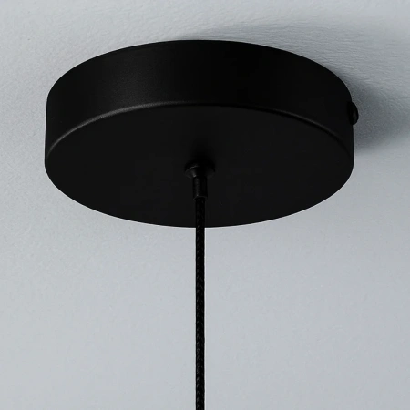 Pendant lamps basement - canopy D100 BLK
