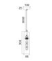 Pendant lamp PASTILLE Round Top Cylinder Smoke