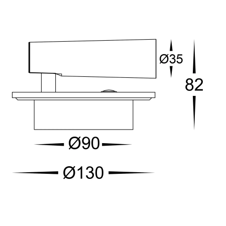 Wall light Lesen BLK LED 2x3W CCT Touch dim