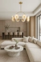 Pendant lamp Halo Alabaster Spanish Marble D85 LED 72W 3K BRS