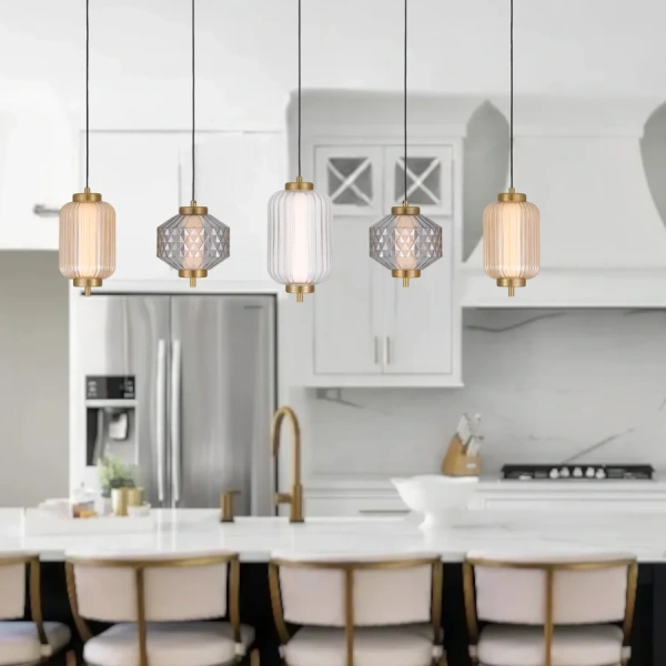 Pendant lamp Torso 5 Bar L98 LED 28W 3K BRS