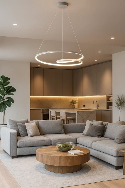 Pendant lamp Noize P80 LED 48W 3K WHT