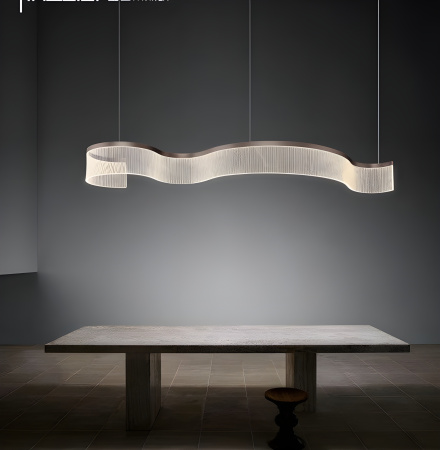Pendant lamp CARSIA-1P Curl LED 43W Black