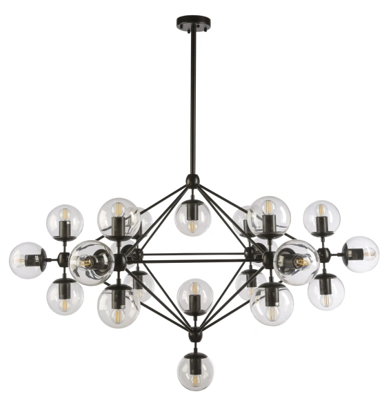 Pendant lamp KLESH-21L-Black E27 4W