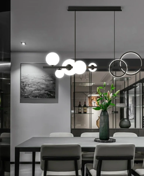 Pendant lamp Lewis 5 G9 LED 15W 3K BLK