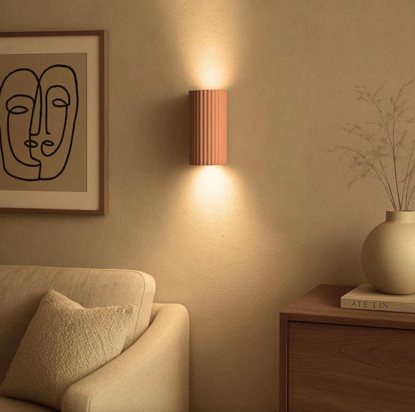 Wall lamp Terra Concrete GU10 Terracotta