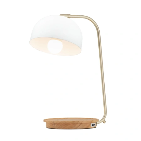 Desk lamp Jonte usb charging port WHT