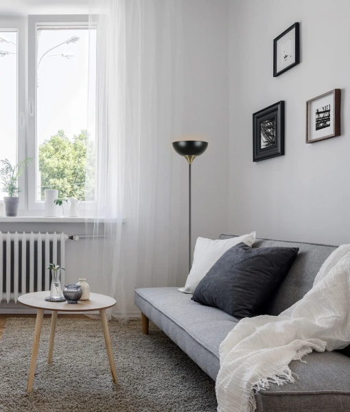 Floor lamp Progetto E27 BLK