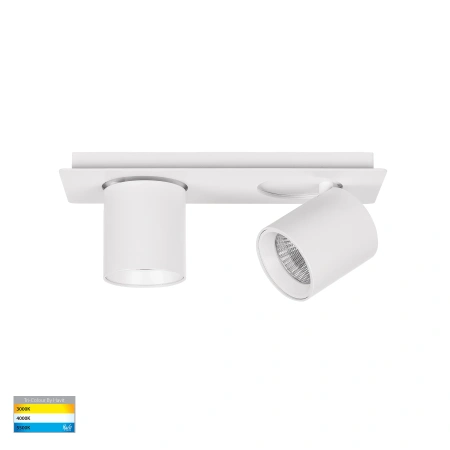Wall light Sbarra Single Bar 2 Light 3CCT WHT