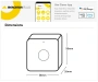 Surface Mount Smart Zigbee Motion Detector SMA02P Wi-Fi WHT
