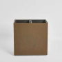 Odile Fiber Cement Dual Planter with Wheels Rust