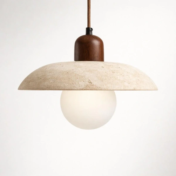 Pendant lamp Flint Travertine G9 NT
