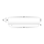 Wall light Barline Shadow LED 18W Tricol IP65 60cm BLK