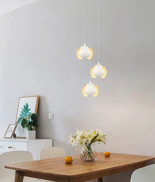 Pendant lamp VAINA Scandinavian Dome Shape WHT