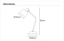 Table lamp Robin E27 BLK