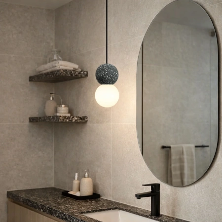 Pendant lamp Noir Terrazzo G9 BL