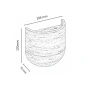 Wall lamp Wisp Curved Travertine GU10