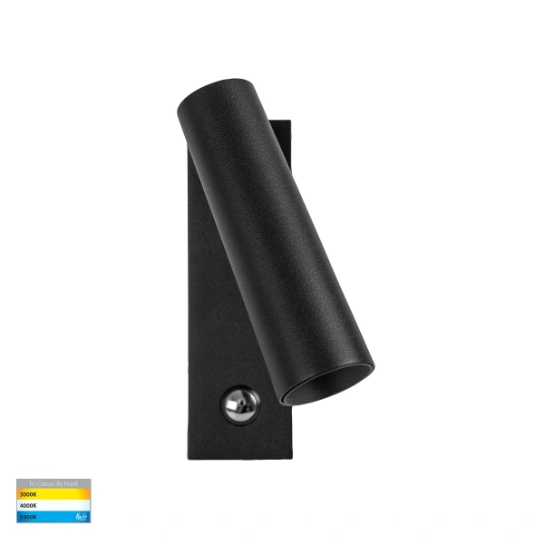 Wall light Lesen Single Adjustable 3CCT 3W BLK