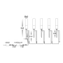 Spike light Akril 5 light kit RGBCW 15W WiFi BLK