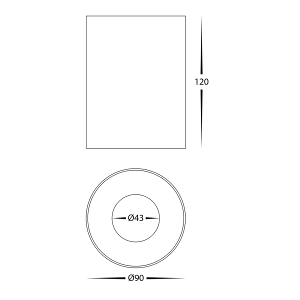 Surface downlight Nella WHT 5CCT LED 12W IP54 Surface downlight Nella WHT 5CCT LED 12W IP54