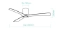 Ceiling Fan Fresno DC 52 LED Wi-Fi 33W WH