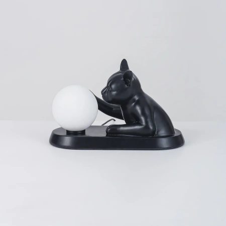 Table lamp Cat Touching Ball LED black
