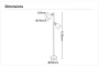 Floor lamp Arizona 2 E27 H165 BLK