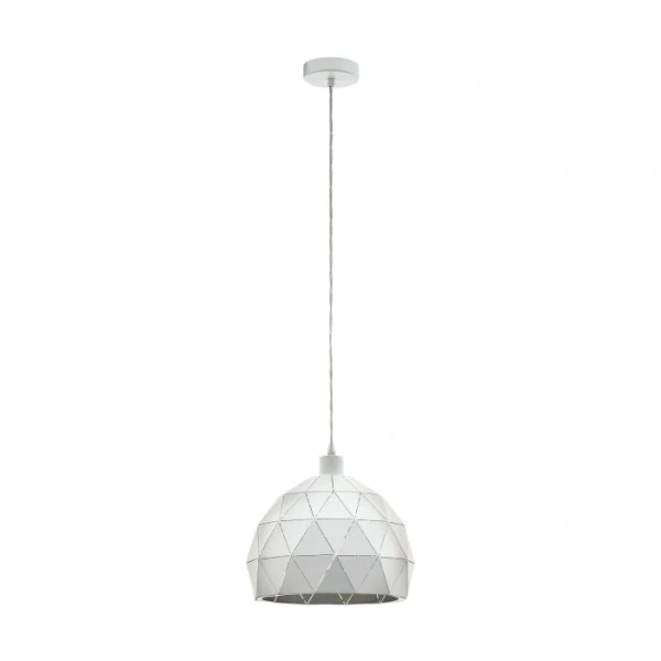 Pendant lamp Roccaforte E27 D30 WHT