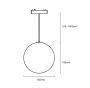 Track EarthS Ball Z3069-6.OP.CCT.BK 48V  6W WIFI