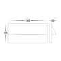 Wall light Lisca 5W 3CCT 12V DC RECTANGULAR LED BLK