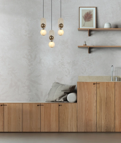 Pendant light PALTA1 G9 Natural wood 25W