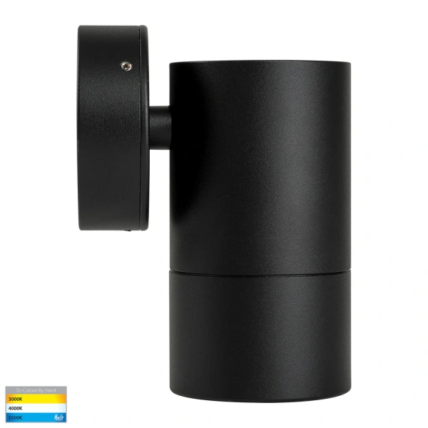 Wall light Maxi Tivah Aluminium BLK 3CCT Fixed Down HV1128T IP65