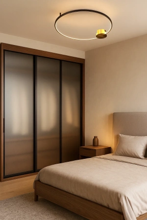 Ceiling wall lamp Aura C60 BK