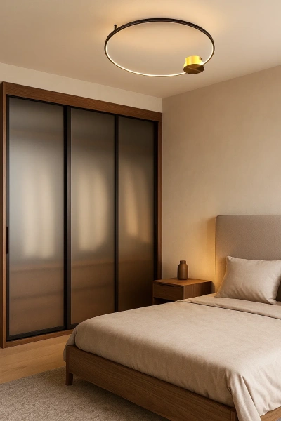 Ceiling wall lamp Aura C60 BK