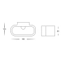 Wall light Concept 2W G9 LED WHT