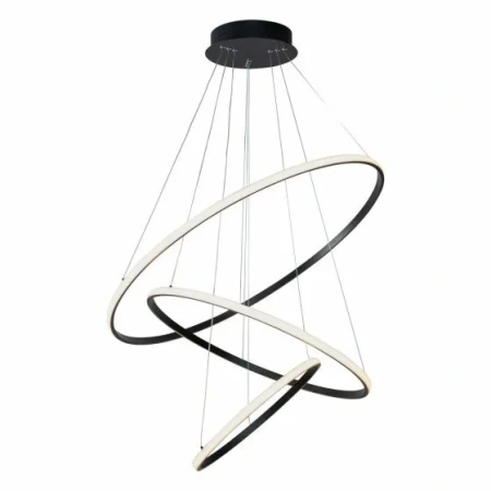 Pendant lamp Crown 3 Ring Black 5K