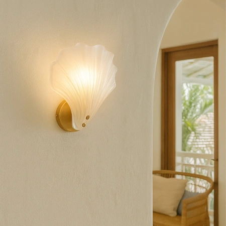 Wall lamp Aurora Frosted Glass E14 brs