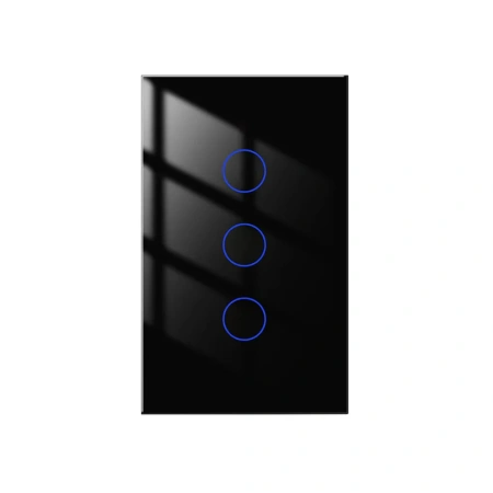 Wall Switch 3 Gang Zigbee Wifi BLK