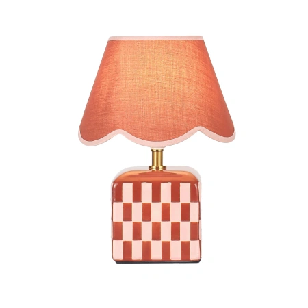 Table lamp Valentina Ceramic E27 Coral