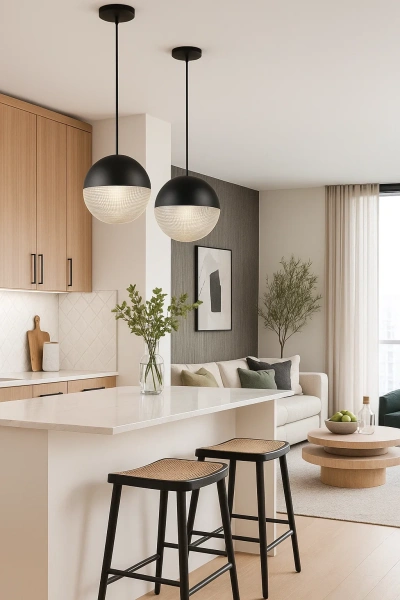 Pendant lamp Disco 20 BL