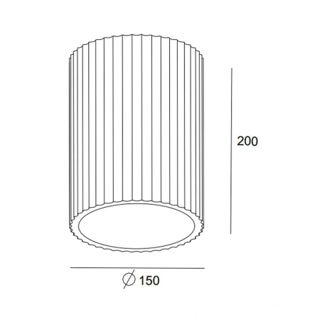 Surface downlight Molten Plaster E27